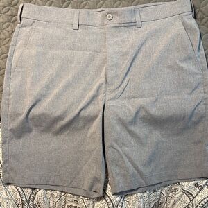 Grand Slam Men's Flat Front Shorts in Gray